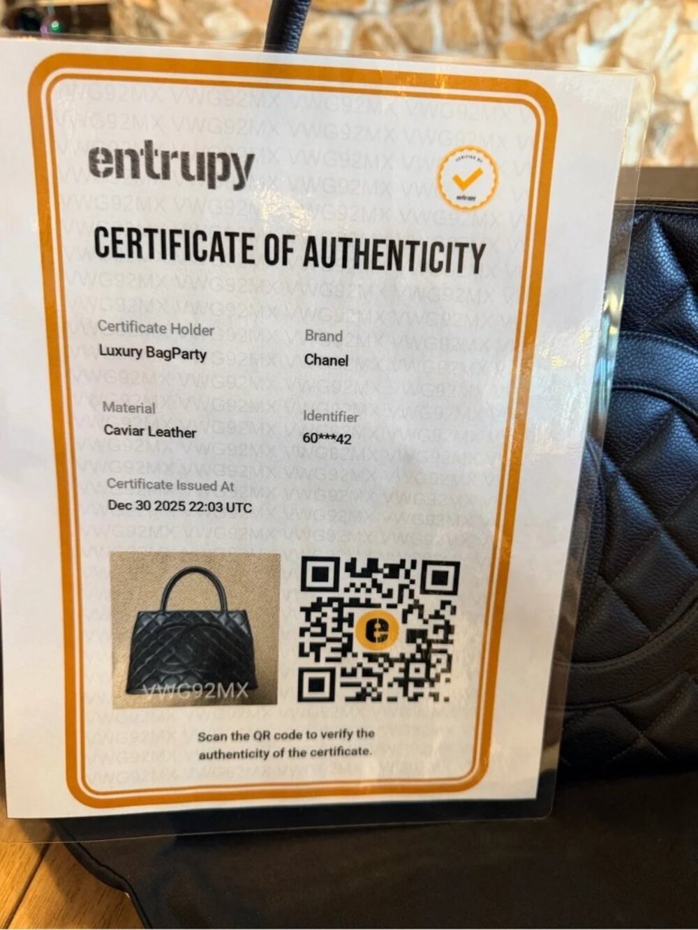 CHANEL Black Caviar Leather medium Tote medallion vintage Serious inquires only - Picture 8 of 11